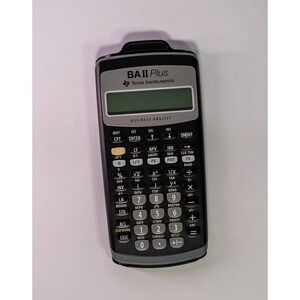 Texas Instruments BA II Plus Business Financial Calc Black Handheld W Cover